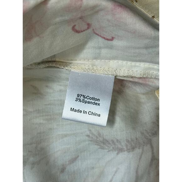 NWT Tuckernuck Sun Faded Floral Crawford Mini Flutter Sleeve Dress Cream XXS - Picture 7 of 8